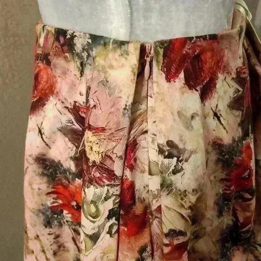 NWT Haute Hippie Floral Print Stretch Cotton size M - Picture 7 of 9